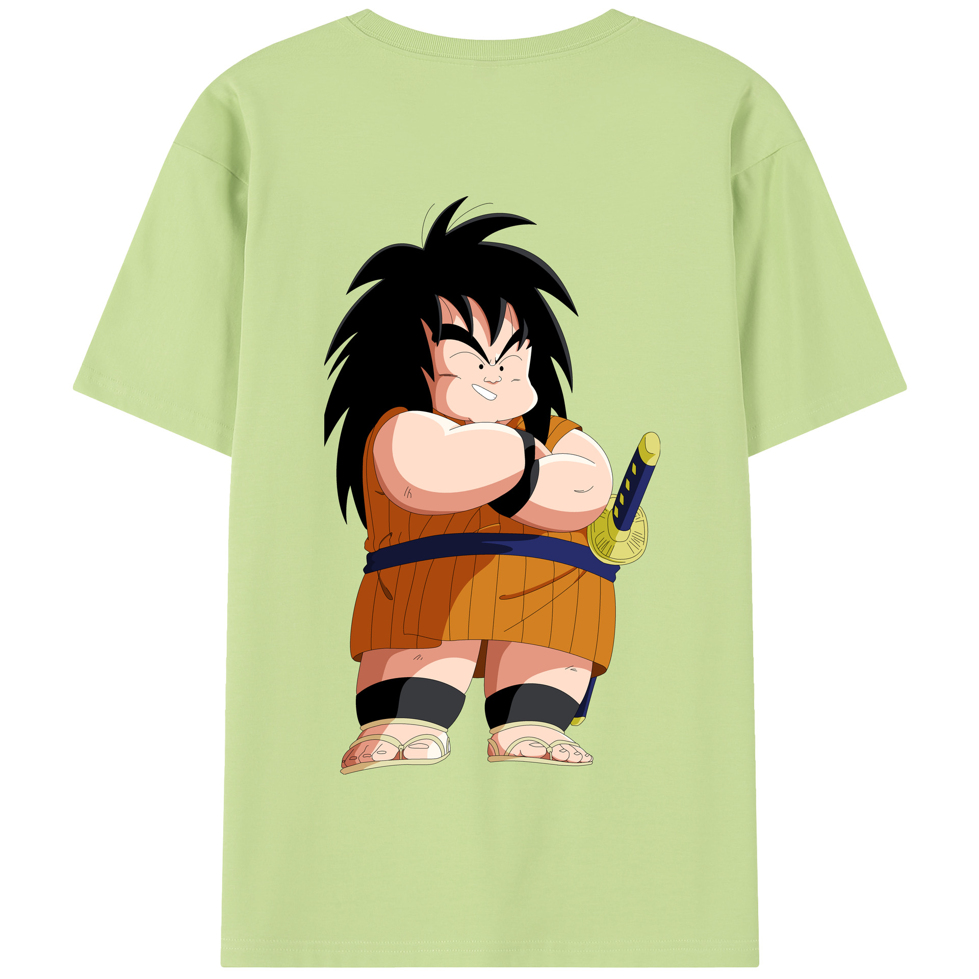 （画像用） ドラゴンボール やじろべえ DRAGON BALL Yajirobe 綿100％半袖Tシャツ（背面プリント）